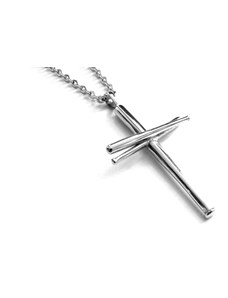 Steel Jewelry Náhrdelník kříž z chirurgické oceli NH150205