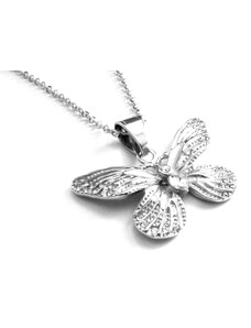 Steel Jewelry Náhrdelník motýl z chirurgické oceli NH140218