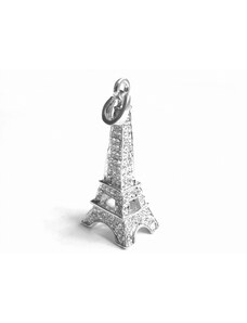 Steel Jewelry přívěsek eiffelova věž s krystalky z chirurgické oceli PR160408