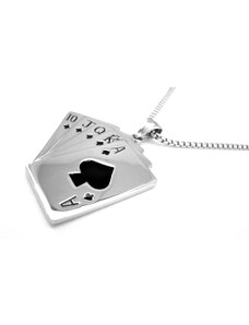 Steel Jewelry Náhrdelník karty z chirurgické oceli NH140123