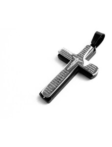 Steel Jewelry Přívěsek kříž z chirurgické oceli PR090318