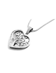 Steel Jewelry Náhrdelník Srdce a strom života z chirurgické oceli NH220151