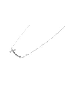 Steel Jewelry Náhrdelník ležící křížek z chirurgické oceli NH220155