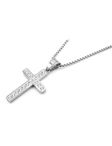 Steel Jewelry Náhrdelník kříž z chirurgické oceli NH100242