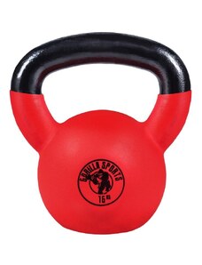 Gorilla Sports kettlebell činka, pogumovaný povrch, 16 kg