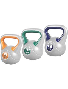 Gorilla Sports Kettlebel set, plast, 8 kg, 10 kg, 12 kg