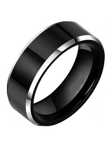 NAKY Ocelový prsten Brandon - Black