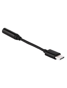 IZMAEL.eu Adaptér USB typu C pro audio 3,5 mini jack Černá