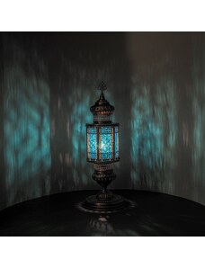 Krásy Orientu Orientální skleněná mozaiková stolní lucerna Reem - velikost 1