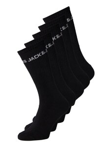 JACK & JONES Ponožky černá / bílá