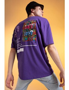 DEFACTO Coool Comfort Fit tričko s výstřihem s potiskem