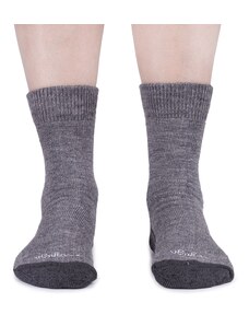 Vlnka Ovčí ponožky Merino se zdravotním lemem 3 páry tmavě šedá