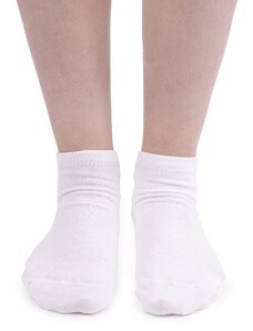 Vlnka Bavlněné ponožky kotníkové bílá