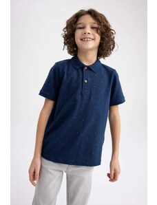 DEFACTO Boy Regular Fit Polo Neck Pique Short Sleeved Polo T-Shirt