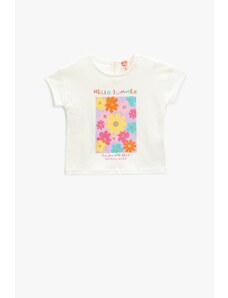 Koton Baby Girl Ecru T-Shirt