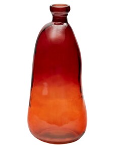 Hnědá skleněná váza Kave Home Brenna 51 cm