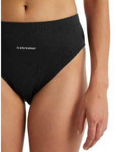 Dámské kalhotky ICEBREAKER Wmns Queens High Cut Brief, Black velikost: L