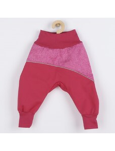 Softshellové kojenecké kalhoty New Baby modré Barva: Růžová, Velikost: 68 (4-6m)