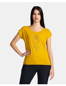 Dámské bavlněné triko Kilpi ROANE-W Zlatá