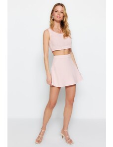 Trendyol Pink Mini Denim Skirt