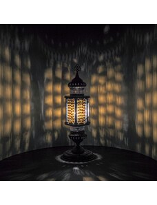 Krásy Orientu Orientální skleněná mozaiková stolní lucerna Rahima - velikost 1