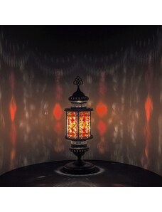 Krásy Orientu Orientální skleněná mozaiková stolní lucerna Afia - velikost 2