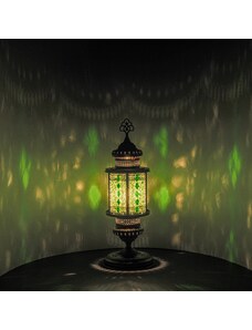 Krásy Orientu Orientální skleněná mozaiková stolní lucerna Emir - velikost 2