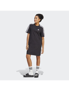 Adidas Šaty Essentials 3-Stripes Single Jersey Boyfriend Tee