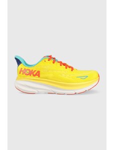 Běžecké boty Hoka Clifton 9 žlutá barva, 1127895-EPFR