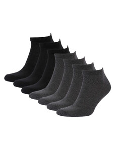 DEFACTO Men's Cotton 7-Pack Short Socks