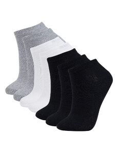 DEFACTO Women's Cotton 7-Pack Short Socks