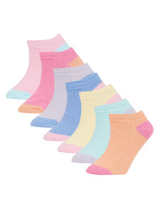 DEFACTO Girls 7-Pack Cotton Booties Socks