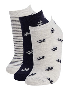 DEFACTO Patterned 3 Pack Booties Socks