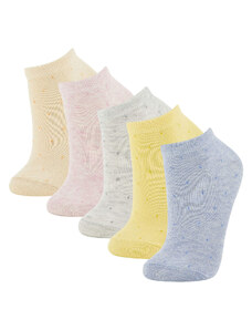 DEFACTO Women 5 Pack Cotton Booties Socks