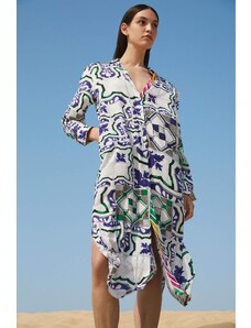 DEFACTO Regular Fit Printed Organic 2 Thread Beachwear