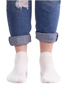 Vlnka Letní ponožky Merino kotníkové 2 páry bílá