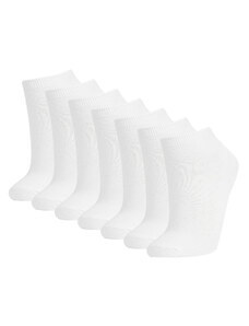 DEFACTO Women's Cotton 7-Pack Short Socks