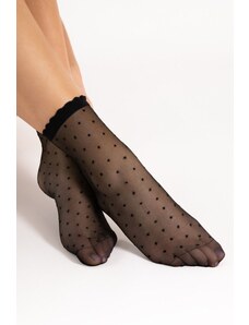 Fiore Černé silonkové ponožky Bella 20 DEN