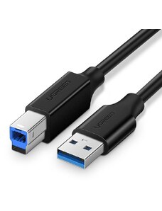 Kabel do tiskárny USB 3.0 A B Ugreen US210 1 m Černá