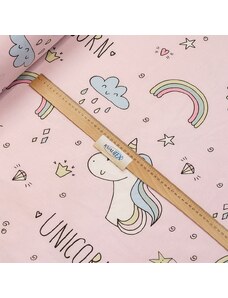 Kvalitex Bavlněné plátno Unicorn růžový, šíře 240cm