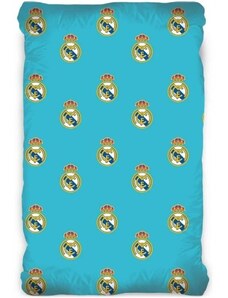 Carbotex Fotbalové prostěradlo FC Real Madrid - 100% bavlna - 90 x 200 cm pro matraci vysokou až 18 cm
