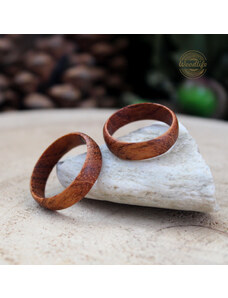 Woodlife Snubní prsteny ze dřeva Jatoby