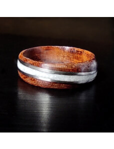 Woodlife Prsten z bubingy, ocele a magnezitu