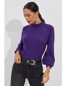 Cool & Sexy Women's Purple Soft Blouse