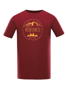 Pánské triko Alpine Pro DAFOT - tmavě červená