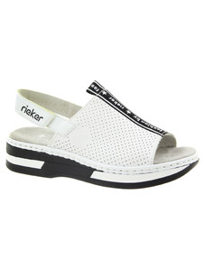 RIEKER Dámské bílé sandálky V5915-80-355