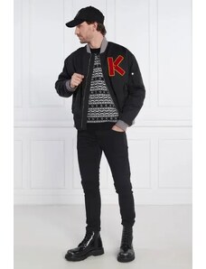 Kenzo vlněný svetr jacquard regular jumper | regular fit