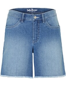 bonprix Strečové džínové šortky, Mid Waist Modrá