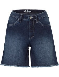 bonprix Strečové džínové šortky, Mid Waist Modrá