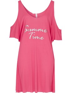 bonprix Plážové šaty s průstřihy Pink